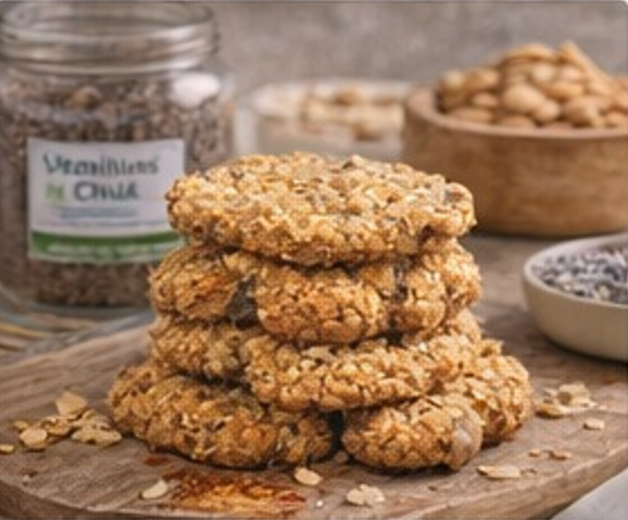 Galletas de avena y chia